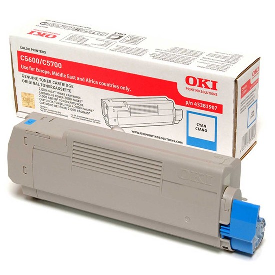 Toner Oki Original C5600 / C5700 Azul