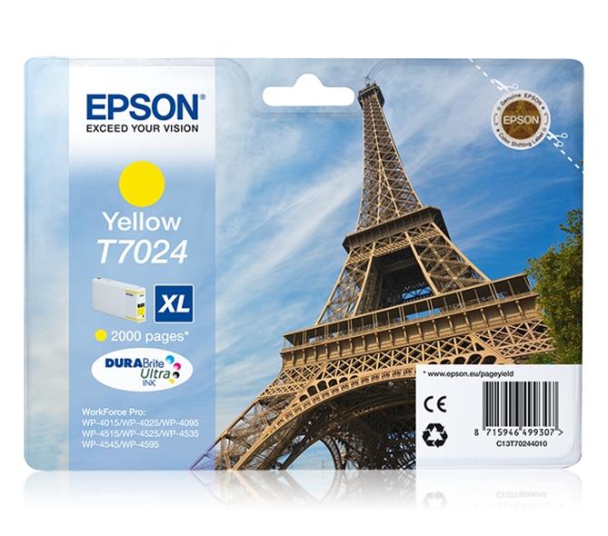 Tinteiro Epson T7024 XL Amarelo Original (C13T70244010)