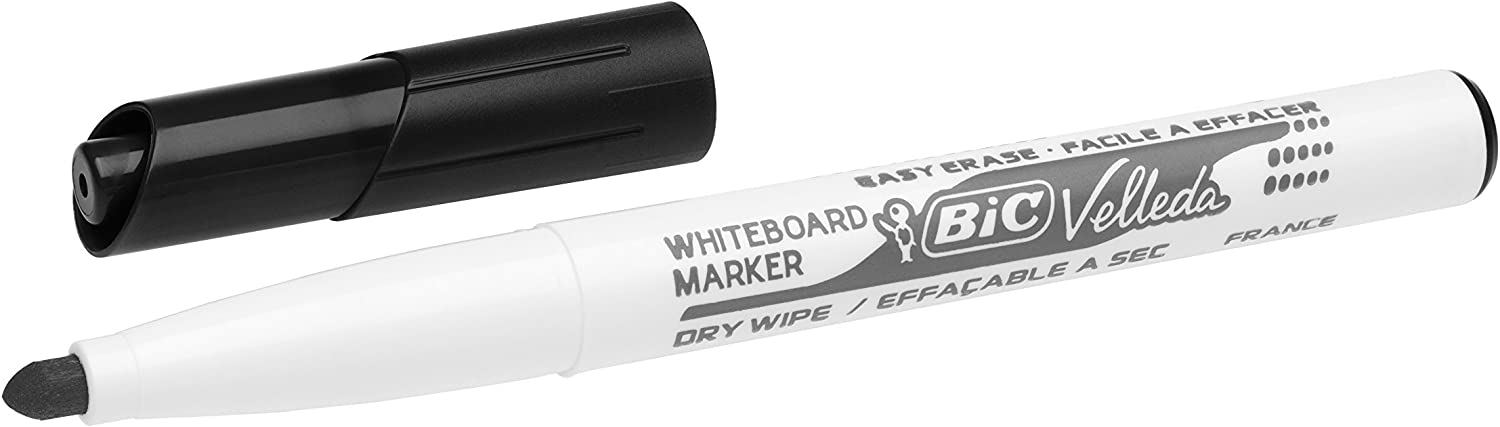 Marcador Quadro Branco BIC Velleda Preto - 4.5 mm