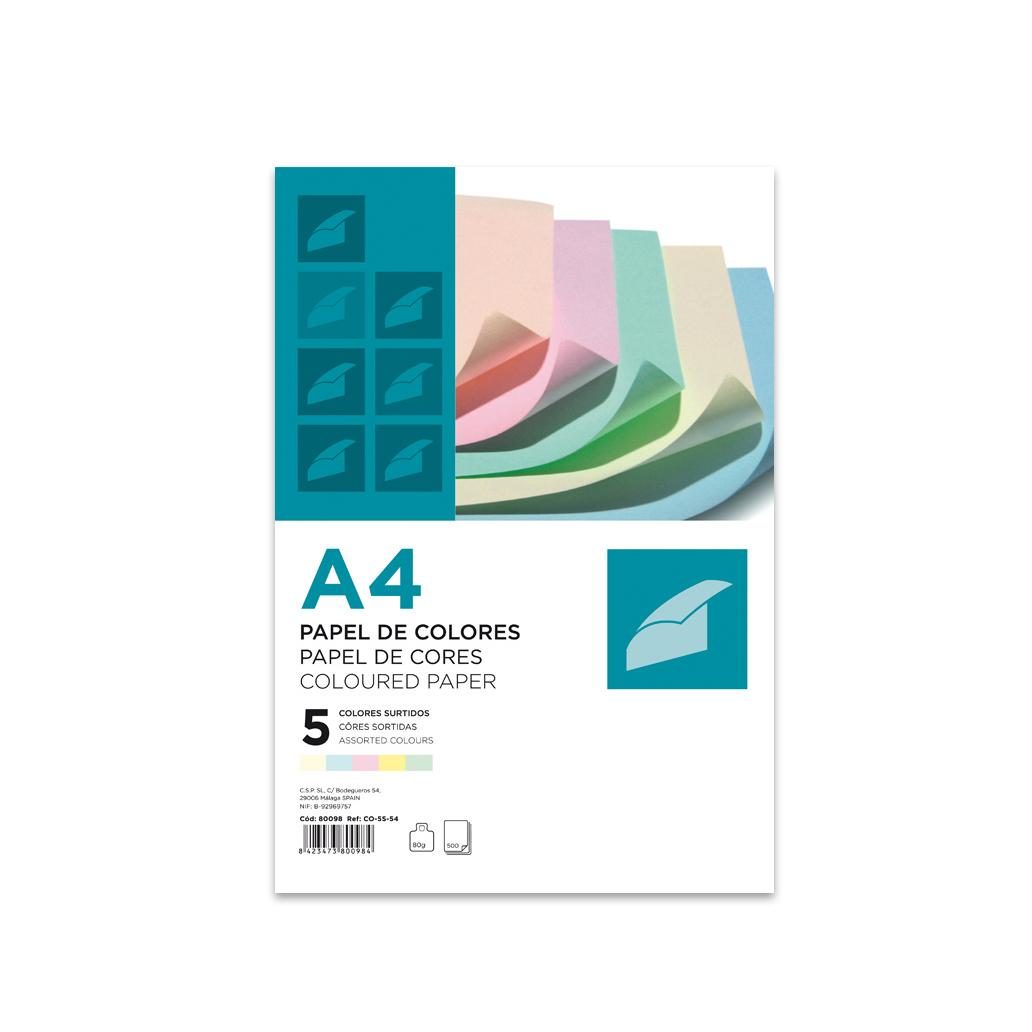 Papel Copia Adagio A4 80gr Sortido cor Suave  (100 folhas)