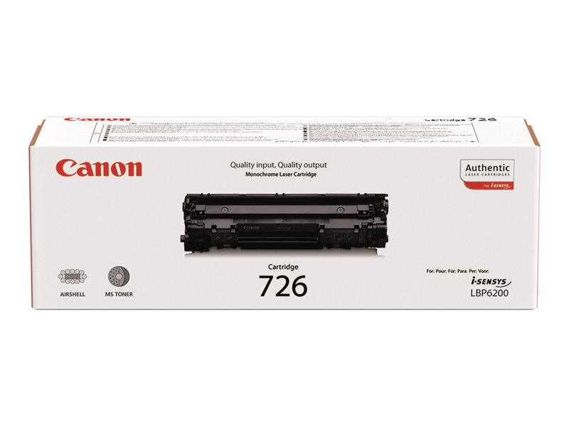 Toner Canon Original 726 Preto (3483B002)
