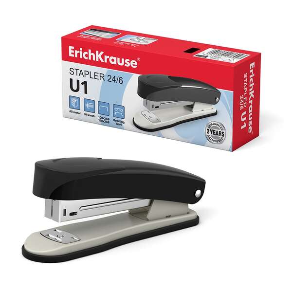 Agrafador Erichkrause Nº 24/6 U1 30 Folhas Preto