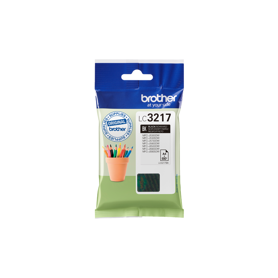 Tinteiro Brother Original LC3217 Preto (LC3217BK)