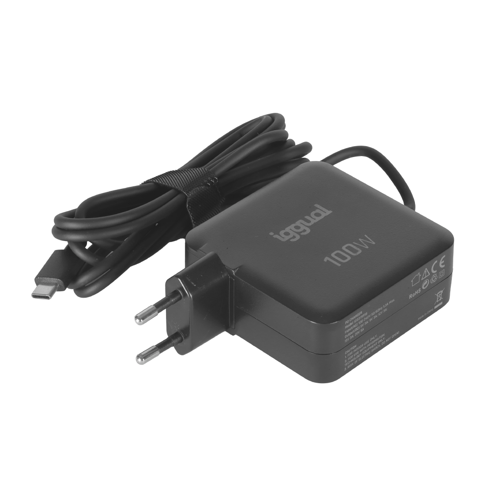 Carregador Universal Portátil + Smartphones iggual TYPE-C PD 100W