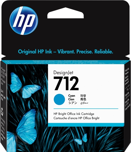 Tinteiro HP 712 Azul Original (3ED67A)