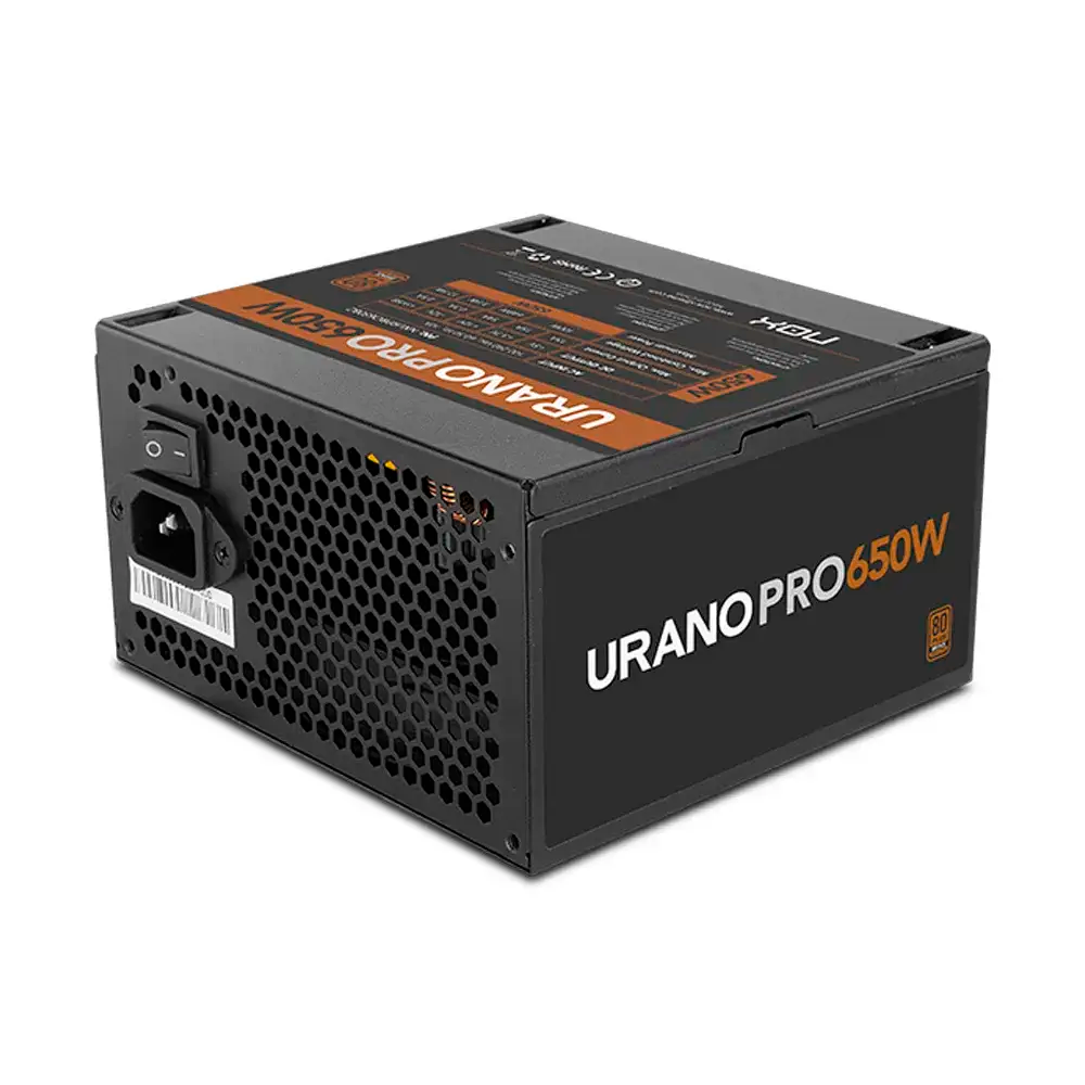 Fonte Nox Urano PRO 650W 80 Plus Bronze Preta