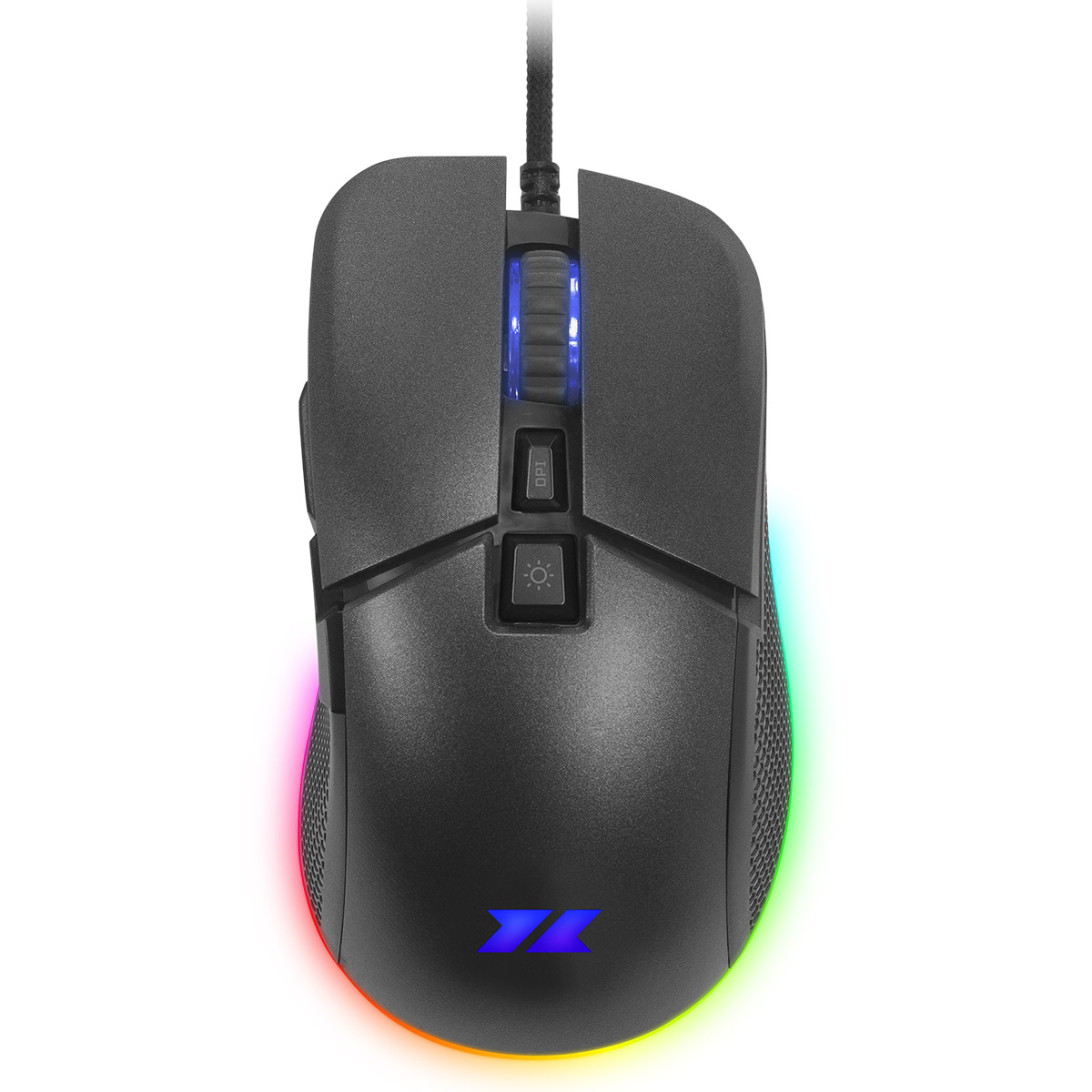 Rato Óptico 1Life gm:nuke 6400DPI RGB Preto