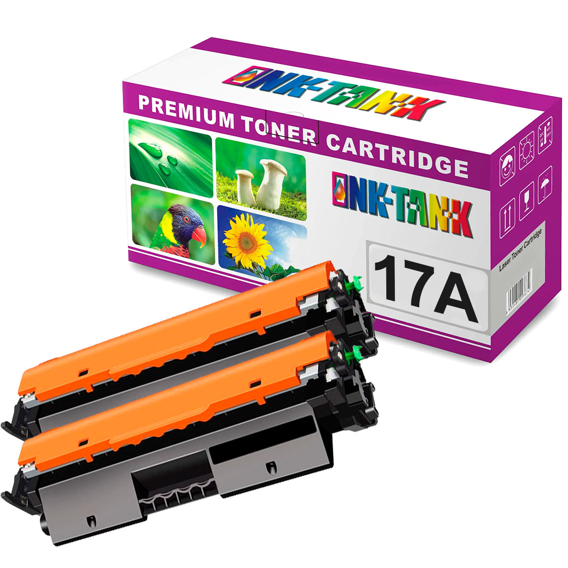 Pack 2 Toners HP 17A Compatíveis CF217A Preto