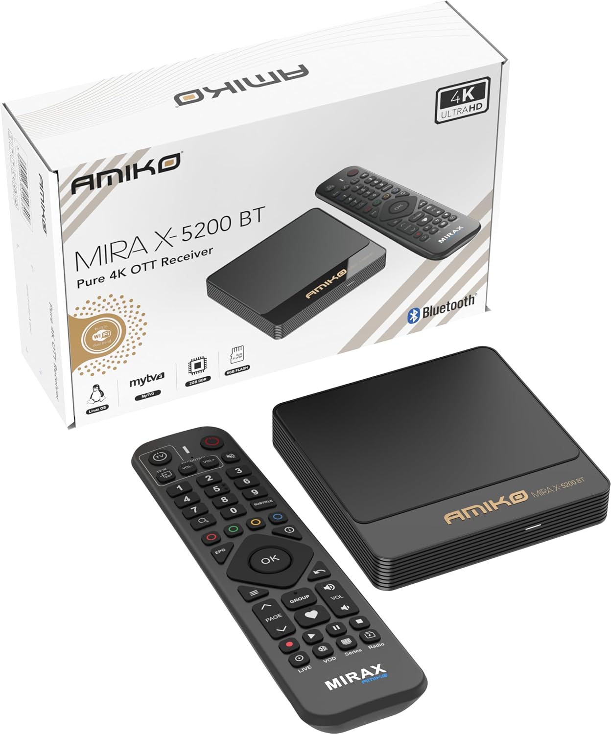 Receptor Amiko Mira X His-5200 BT