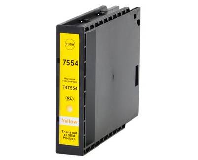 Tinteiro Epson Compatível T7554 / T7564 - Amarelo