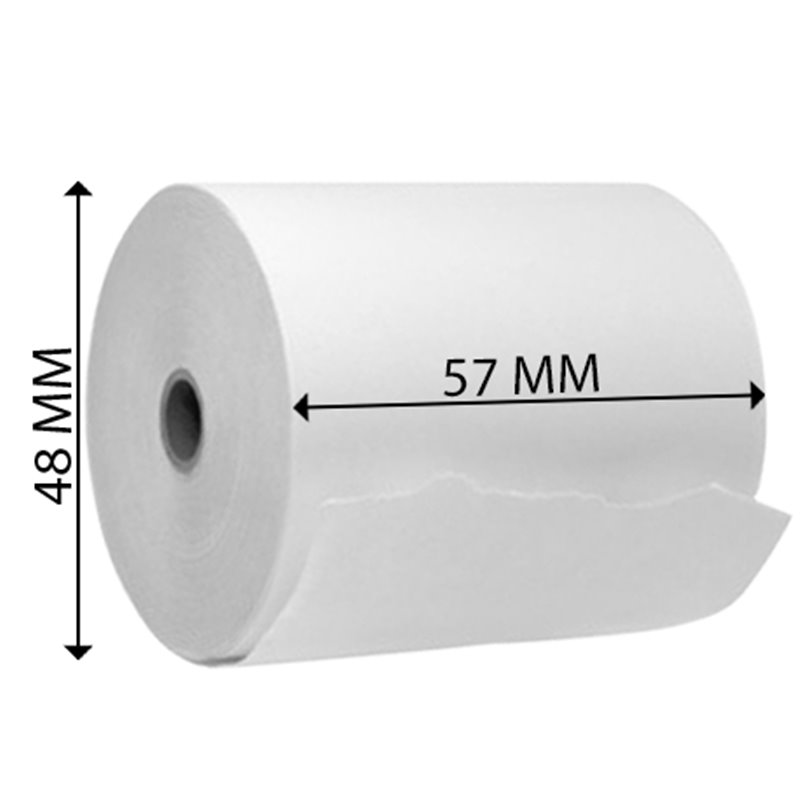 Rolos de papel 4Office térmico 57x48x11 - Pack 10
