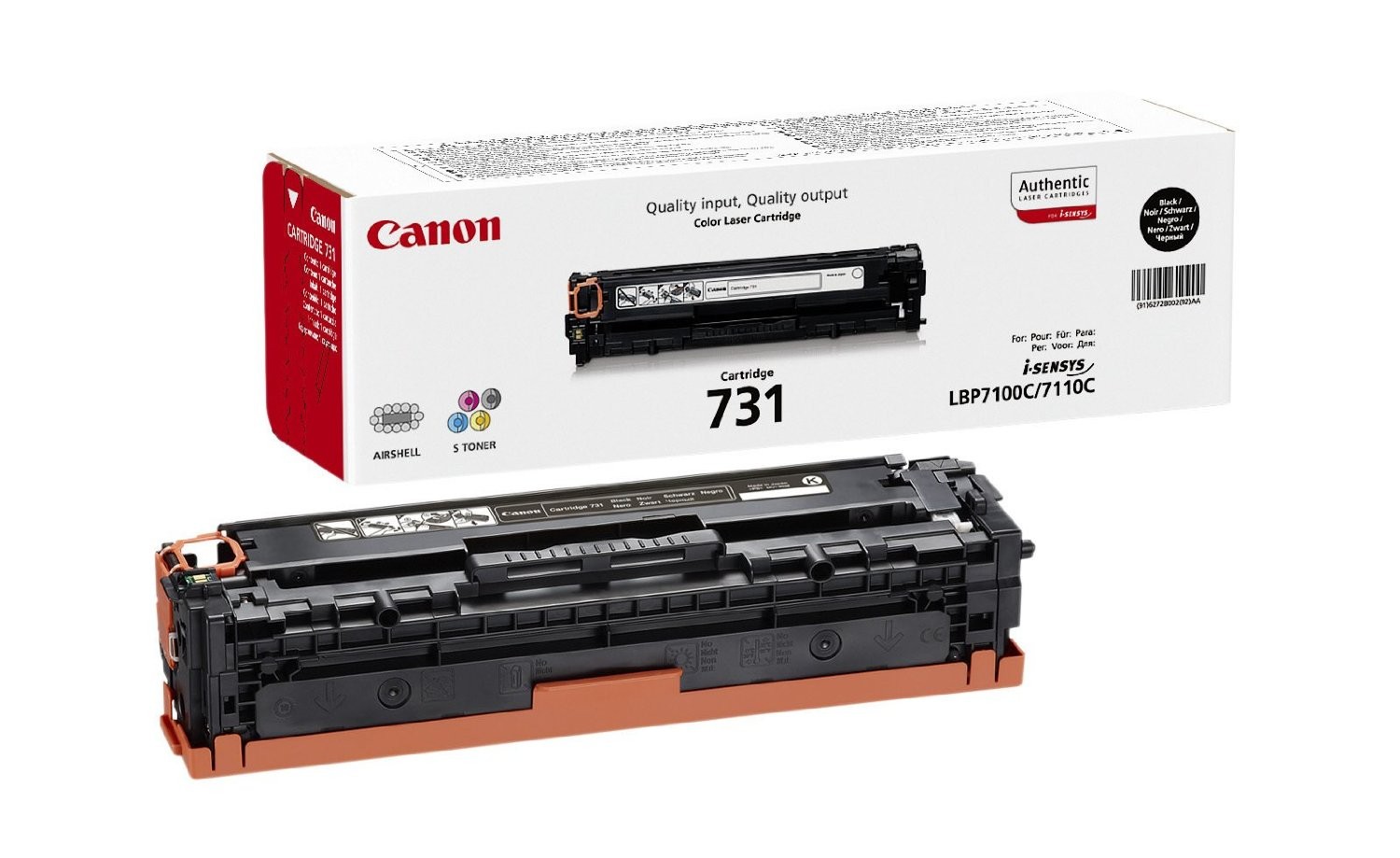 Toner Canon Original 731 Preto (6272B002)
