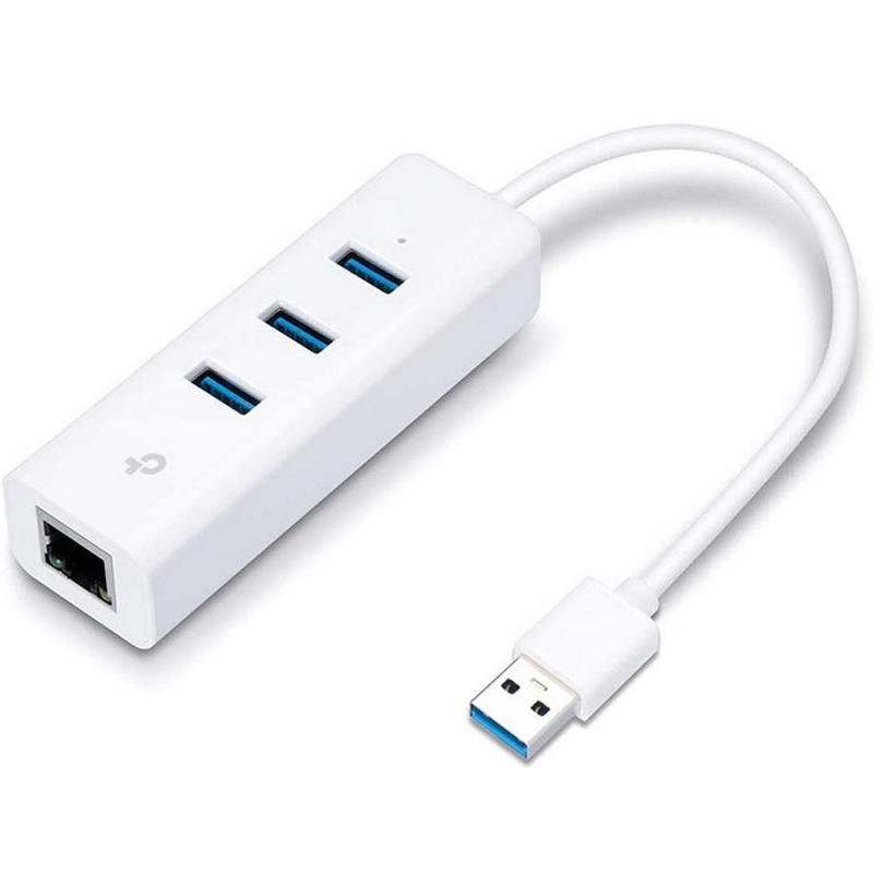 Adaptador TP-Link 3x USB 3.0 p/ Gigabit Ethernet RJ45 UE330
