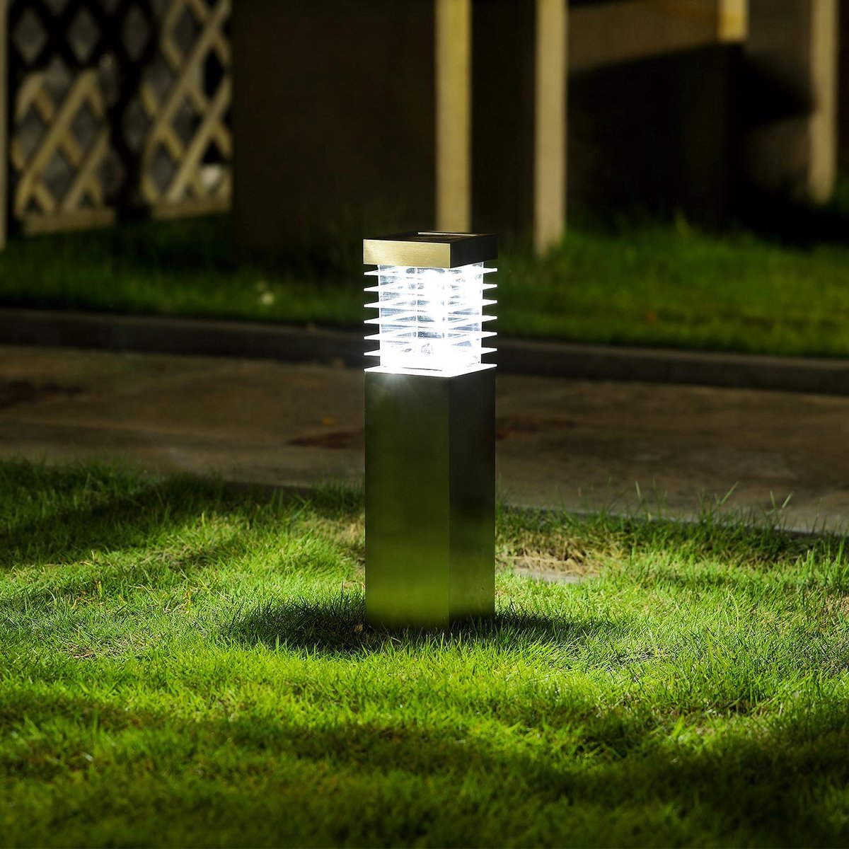 Luz Solar Exterior Jardim IP44 6500K 0.4W Led Aigostar Cinza