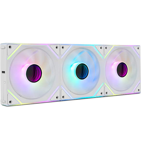Nox Hummer Pro Link ARGB Magnetic Fan Kit - Branca