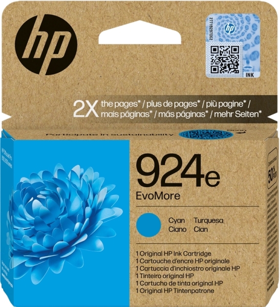 Tinteiro HP 924e Azul Original (4K0U7NE)