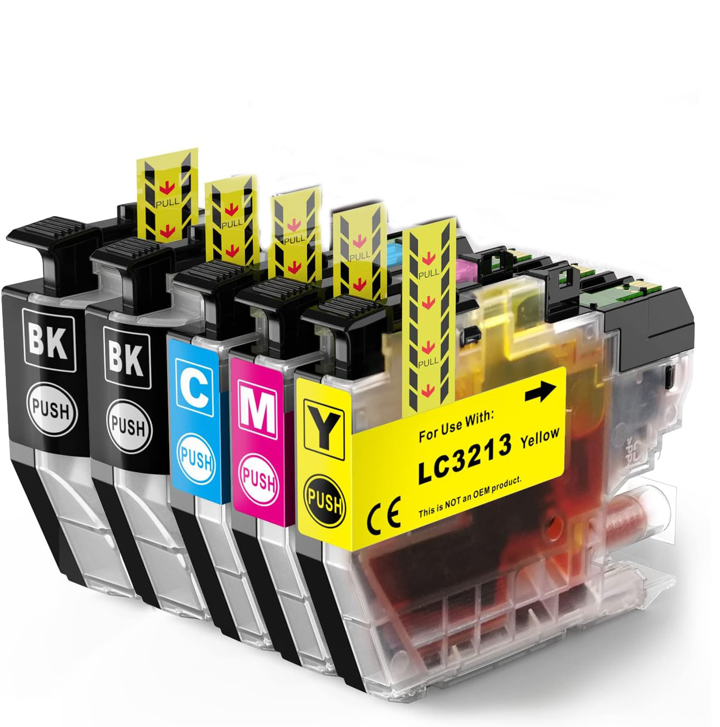 Conjunto 5 Tinteiros Brother LC3211 / LC3213 Compatíveis