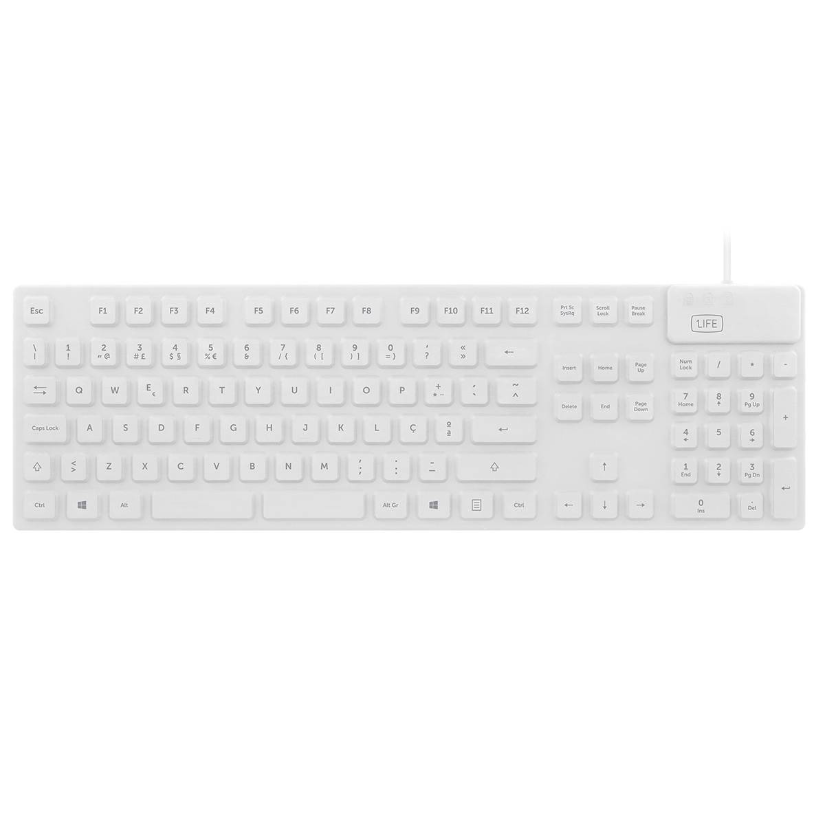 Teclado 1Life kb:cleanboard Silicone Branco