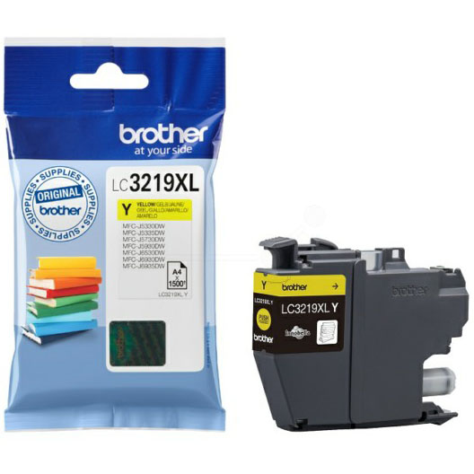 Tinteiro Brother Original LC3219 XL Amarelo (LC3219XLY)