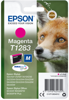 Tinteiro Epson T1283 Magenta Original Série Raposa (C13T12834012)