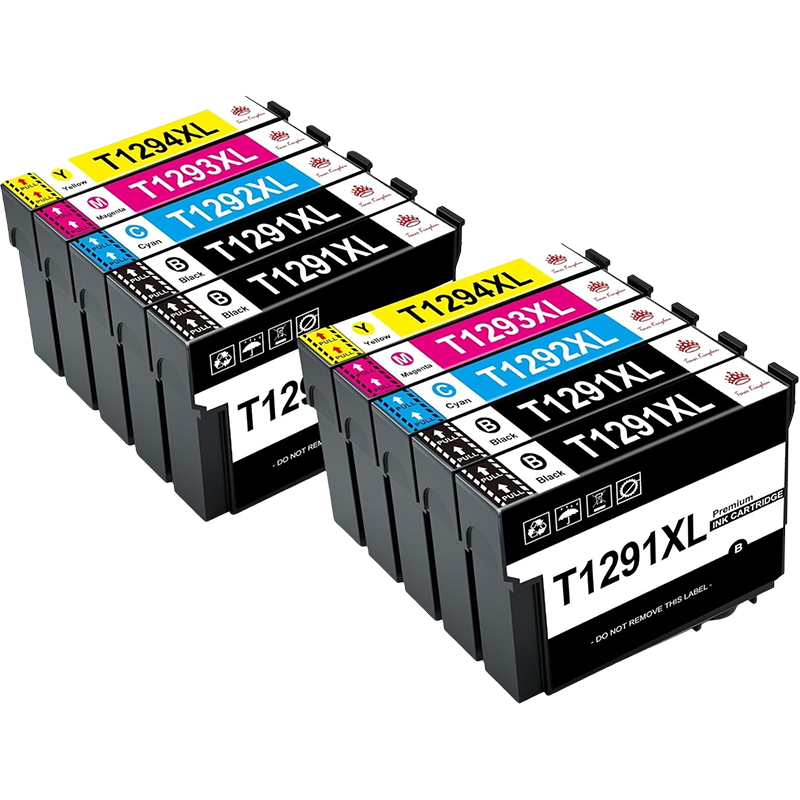 Conjunto 10 Tinteiros Epson T1291 T1292 T1293 T1294 Compatíveis