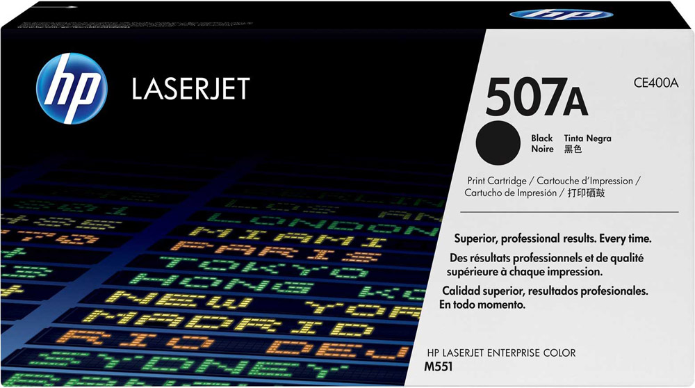 Toner HP LaserJet Original 507A Preto (CE400A)
