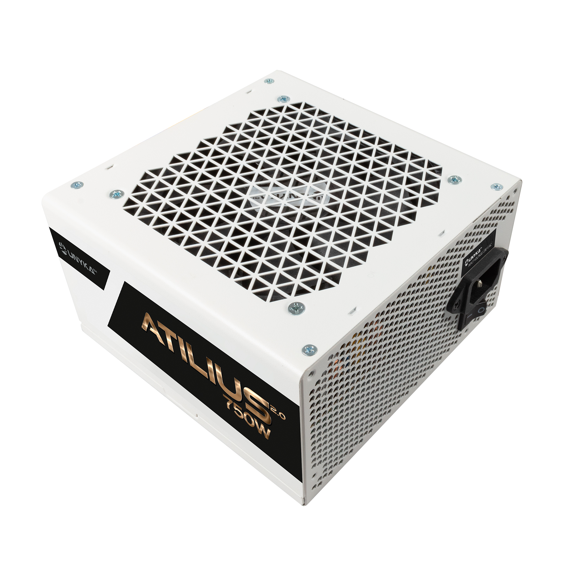 Fonte Unykach Atilius 2.0 750W 80 Plus Bronze Branca