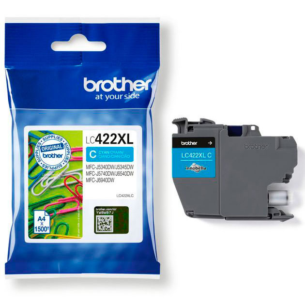 Tinteiro Brother Original LC422 XL Azul (LC422XLC)