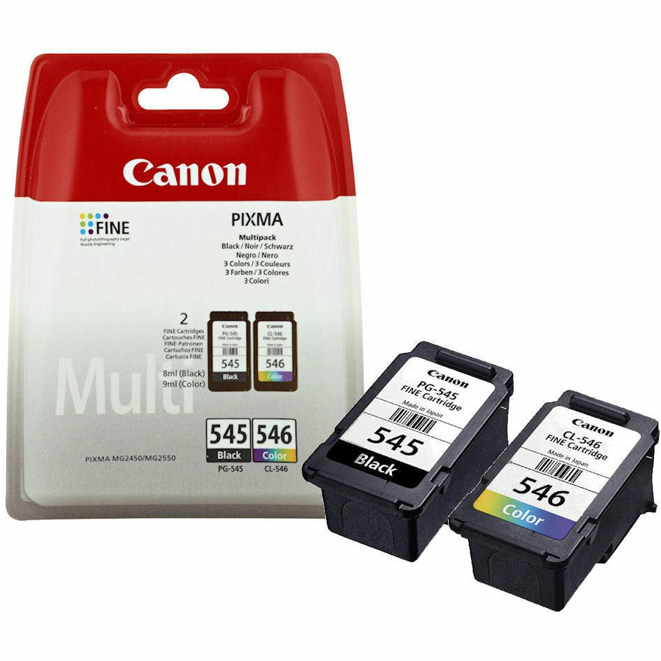 Conjunto 2 Tinteiros Canon PG-545 + CL-546 Original
