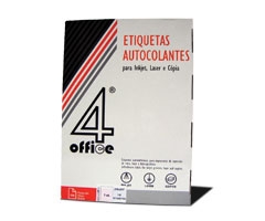 Etiquetas autocolantes 4Office 70x49 - 100 Folhas