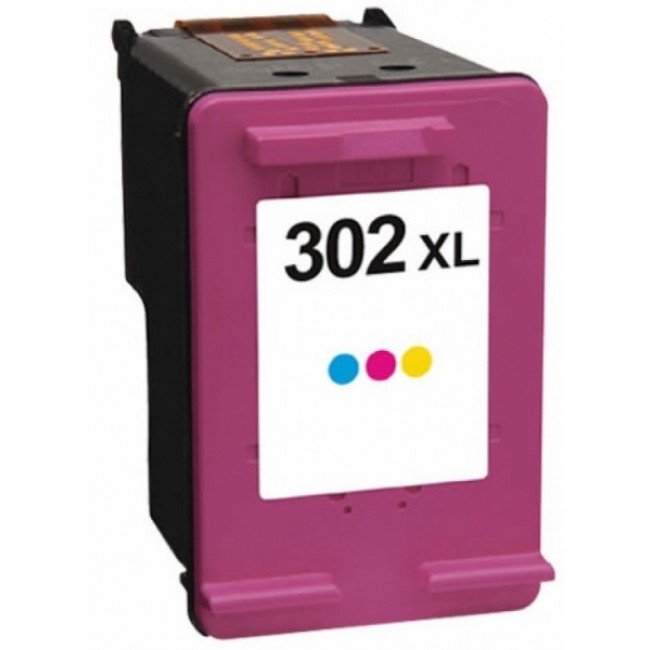 Tinteiro HP Reciclado 302 XL Tricolor (F6U67AE)