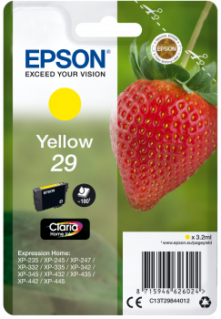 Tinteiro Epson 29 Amarelo Original Série Morango (C13T29844012)