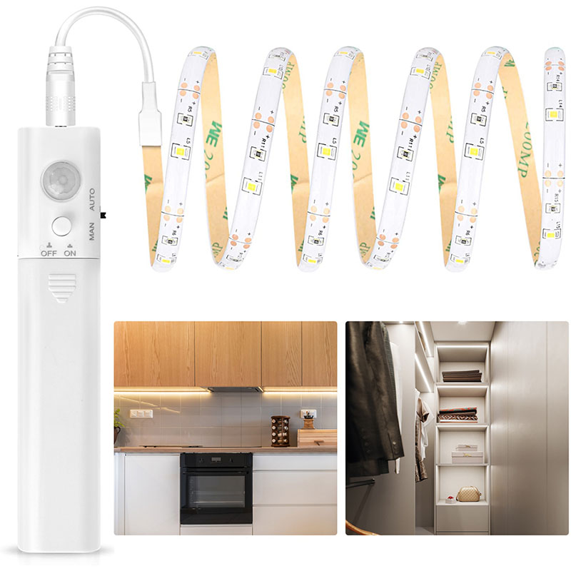 Fita Led 1 Metro Aigostar 3000K c/ Sensor Movimento