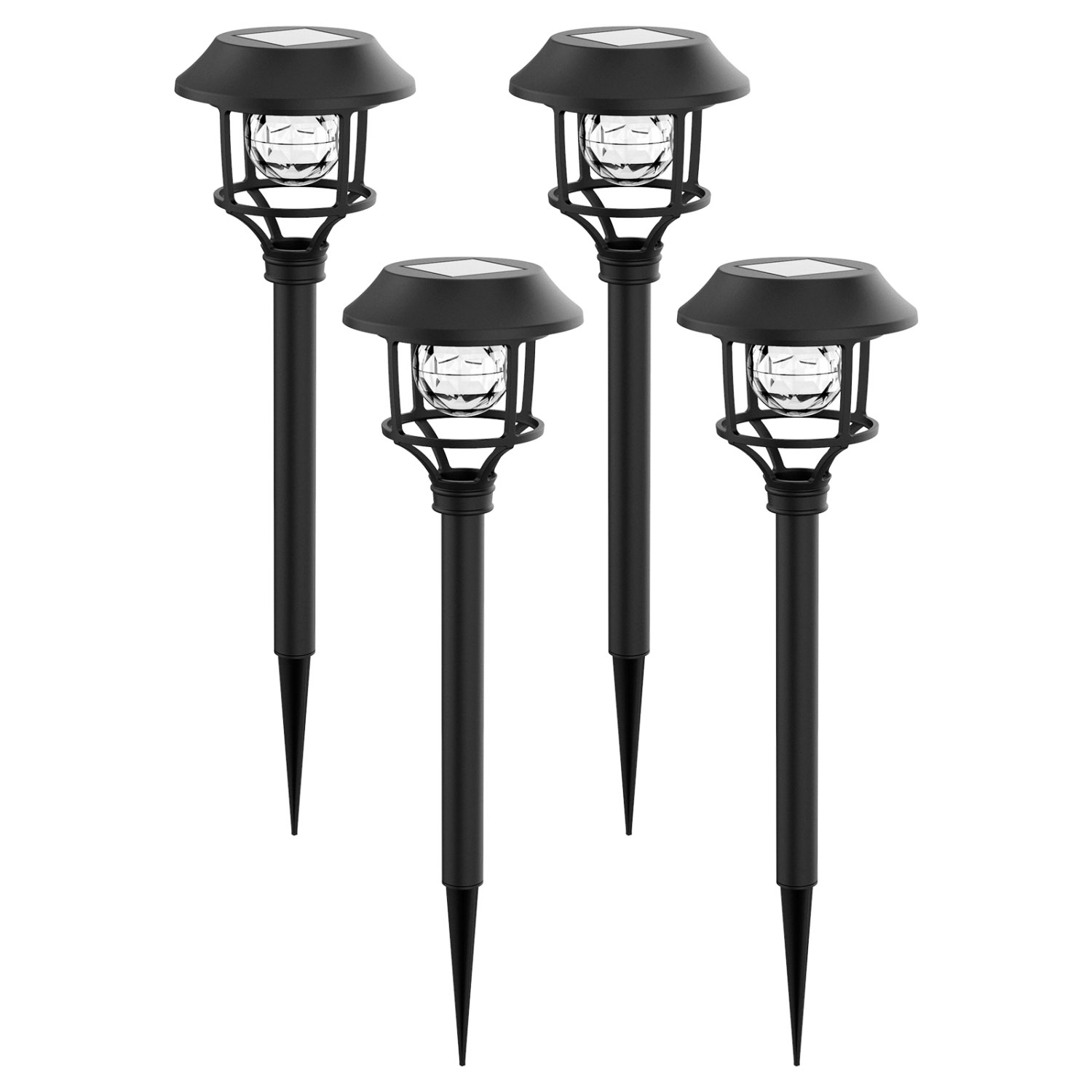 Pack 4 Unidades Luz Solar Exterior Jardim IP44 RGB 0.2W Led Aigostar Stella