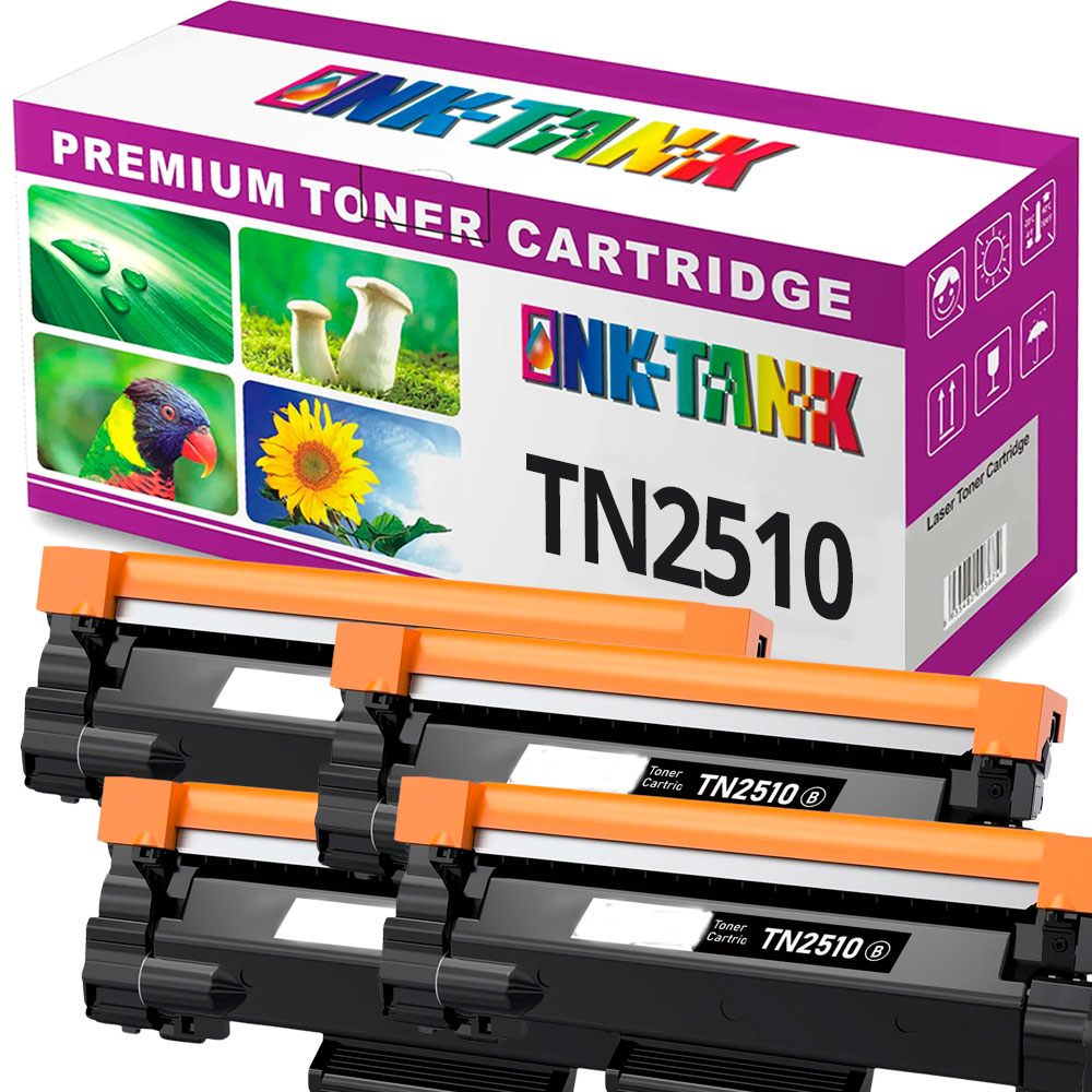 Pack 4 Toners Brother TN-2510 XL Compatíveis