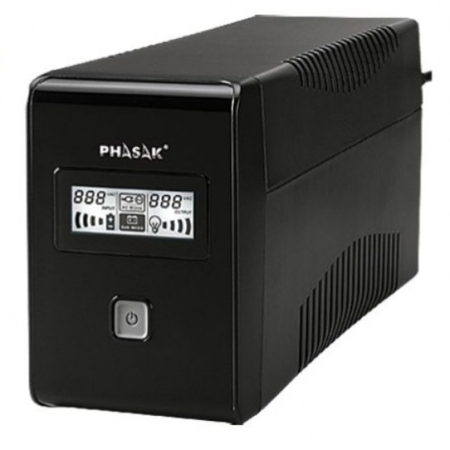 UPS Phasak Interactive 650 VA LCD USB+RJ