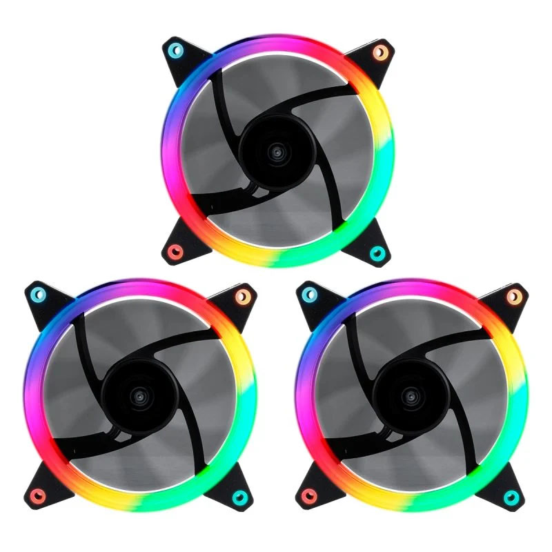 Pack 3 Ventoinhas 12cm Unykach Candy 30 ARGB