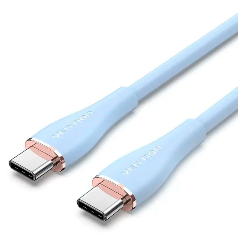 Cabo USB 2.0 Tipo-C 3A Vention até 100W 480Mbps 1 metro Azul