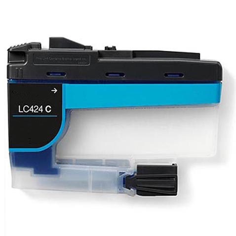Tinteiro Brother Compatível LC424 XL Azul