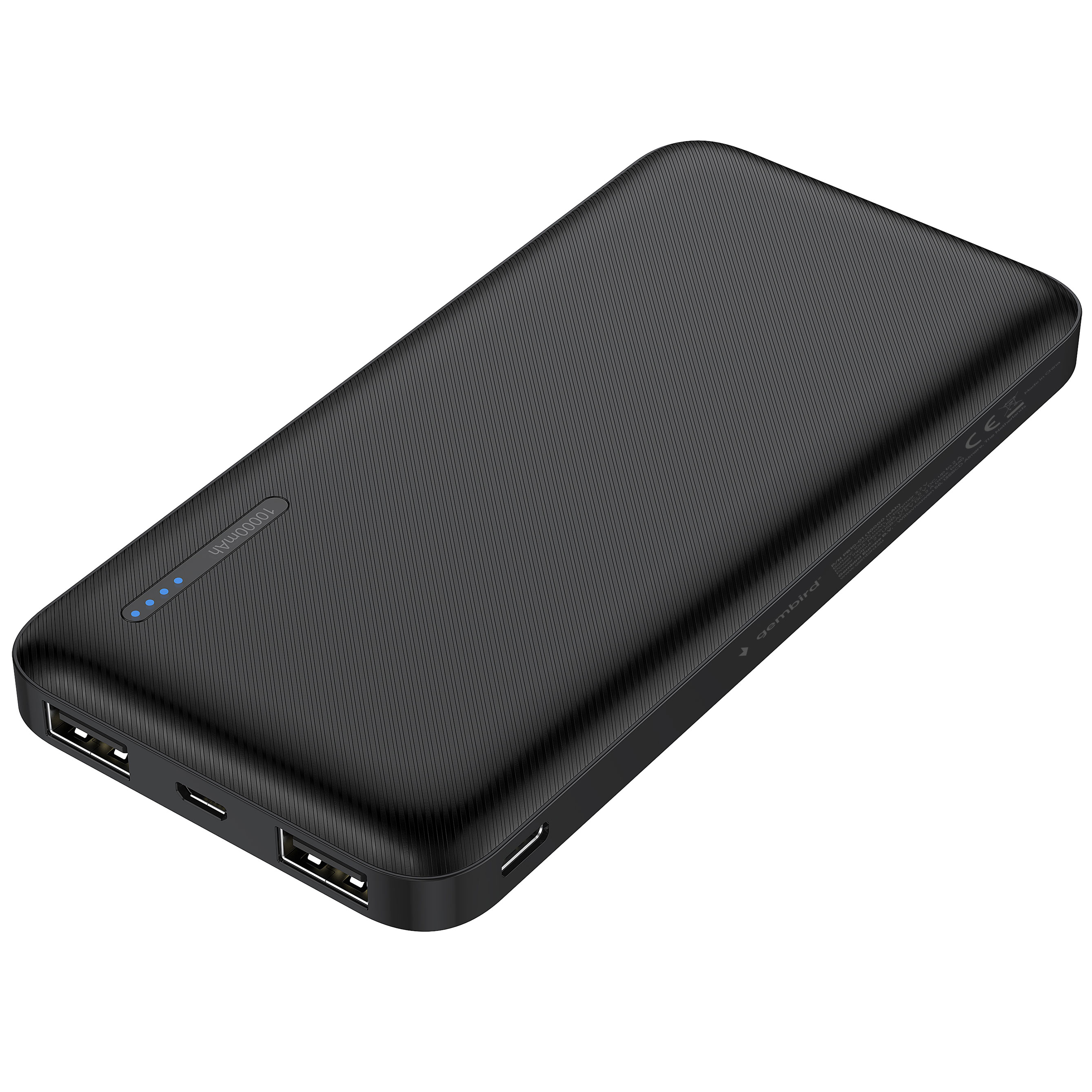 PowerBank Gembird 10.000mAh Preta