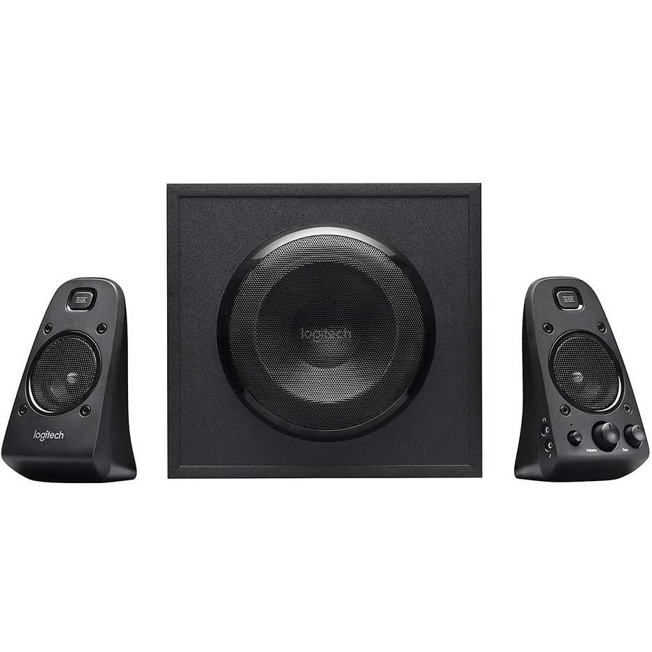 Colunas Logitech Z623 THX Sound 2.1 400W Peak / 200W RMS Pretas