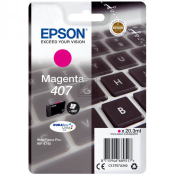 Tinteiro Epson 407 Magenta Original (C13T07U340)