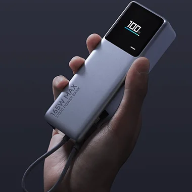 PowerBank Xiaomi 165W 10000mAh c/cabo integrado cabo USB-C