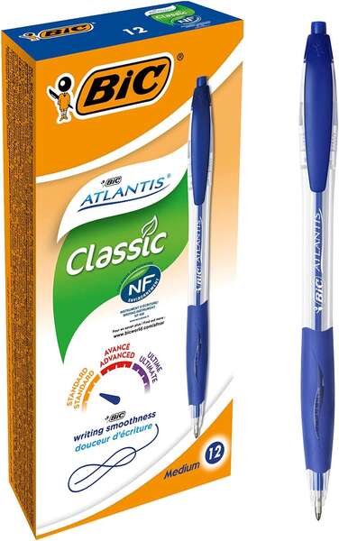 Esferográfica BIC Atlantis Classic Azul 1mm (12 unidades)