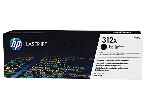 Toner HP LaserJet Original 312X Preto (CF380X)
