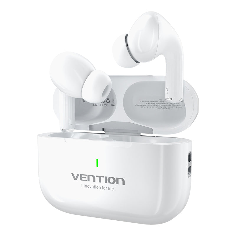 Auriculares Vention Echo Lite E11 Branco com Caixa de Carga