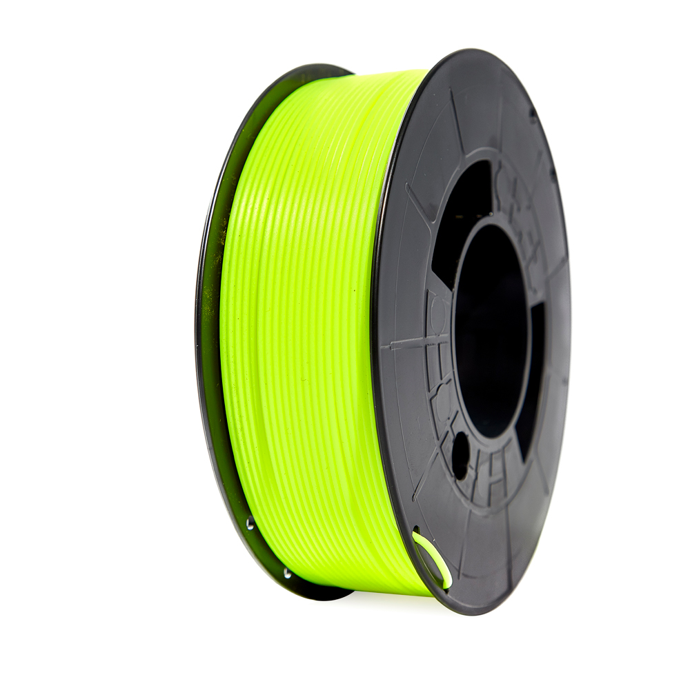 Filamento de Impressão 3D em PLA 1,75mm Bobina 1Kg Amarelo Florescente