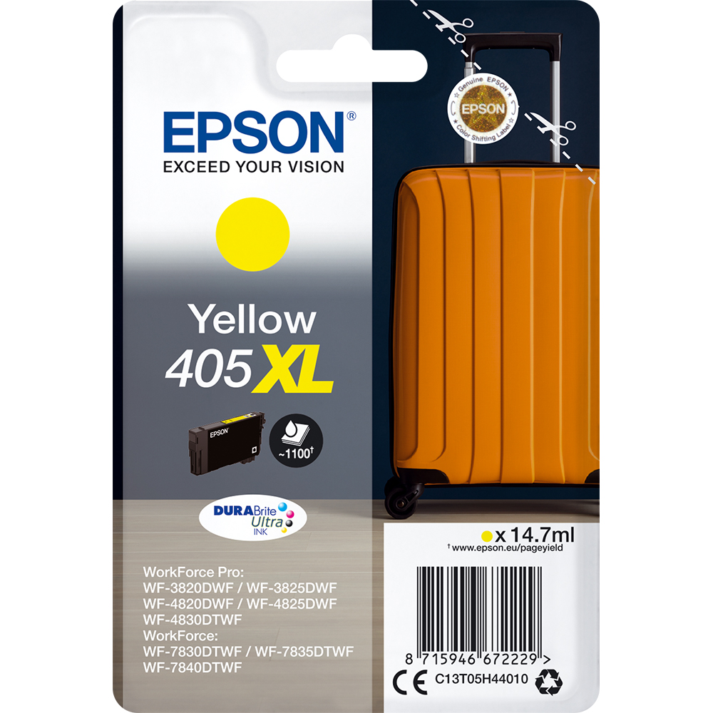 Tinteiro Epson 405 XL Amarelo Original (C13T05H44010)