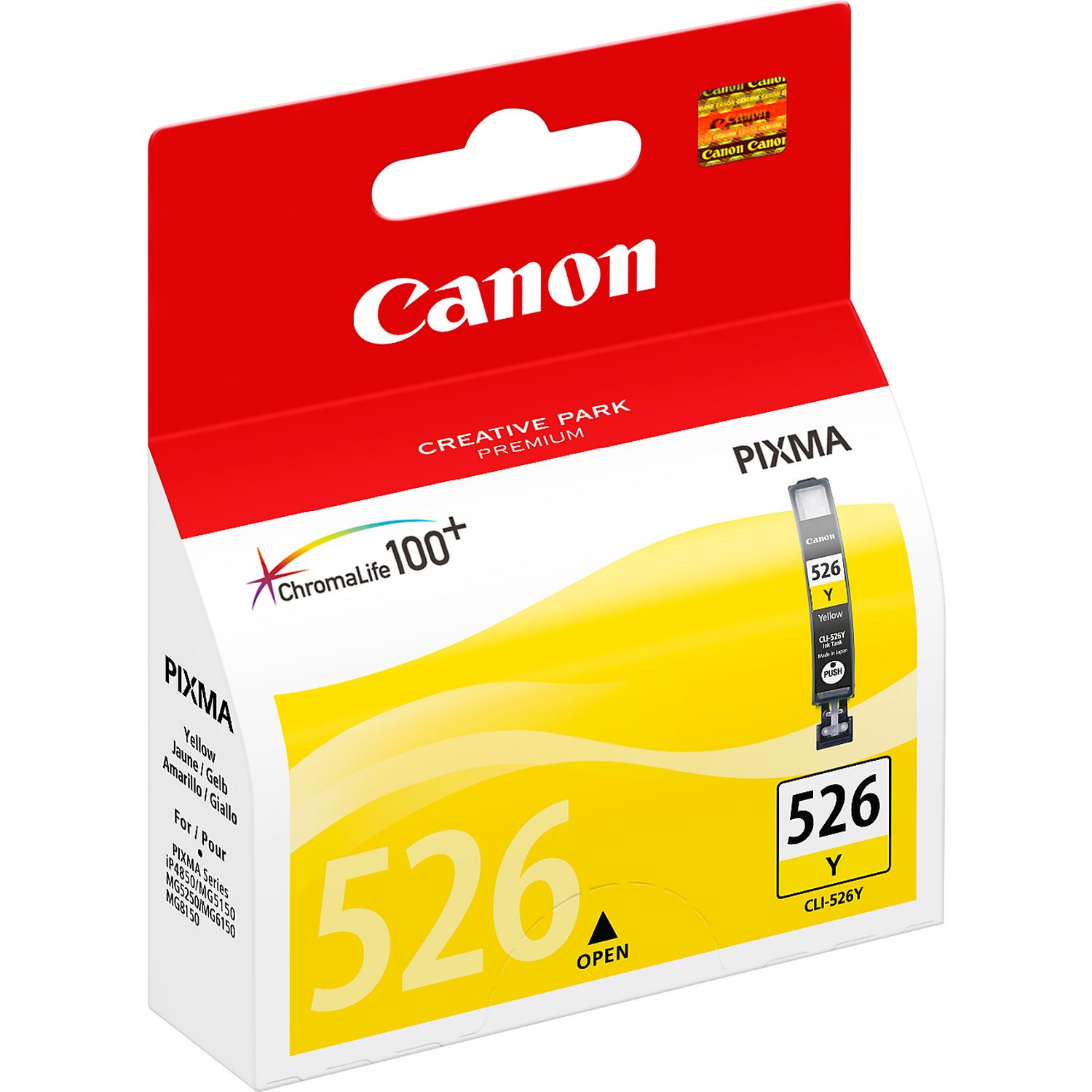 Tinteiro Canon CLI-526 Y XL Amarelo Original (4543B001)